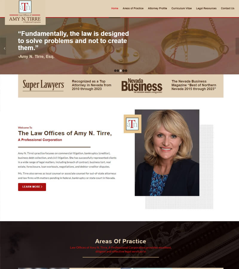 website redesign service for attorney